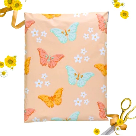 Butterflies 🦋 Poly Mailers 7.5x10.5 Pack of 25 - Picture 2 of 6